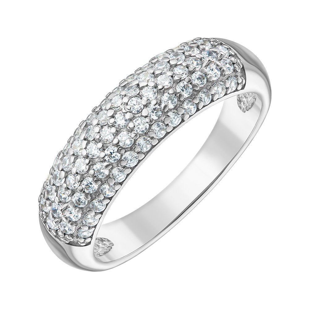 

Серебряное кольцо с фианитами 000149292 16.5 размера