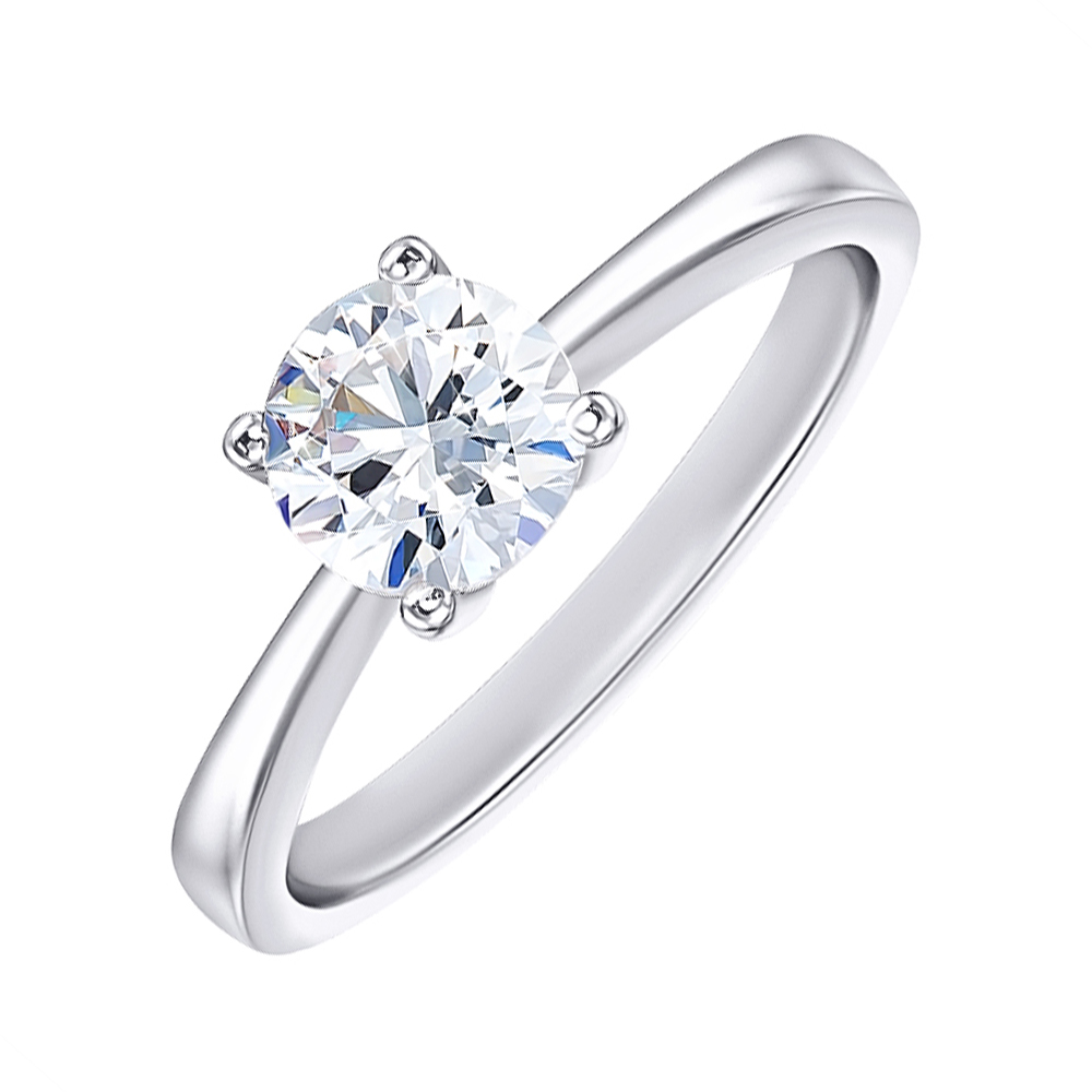 

Серебряное кольцо с цирконием Swarovski 000103127 18.5 размера
