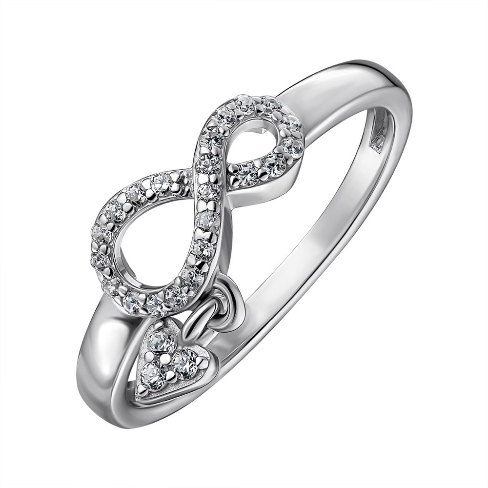 

Серебряное кольцо с фианитами 000149572 18.5 размера