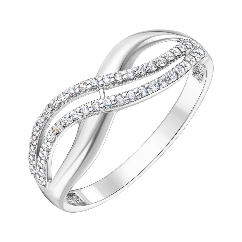 

Серебряное кольцо с фианитами 000149276 16 размера