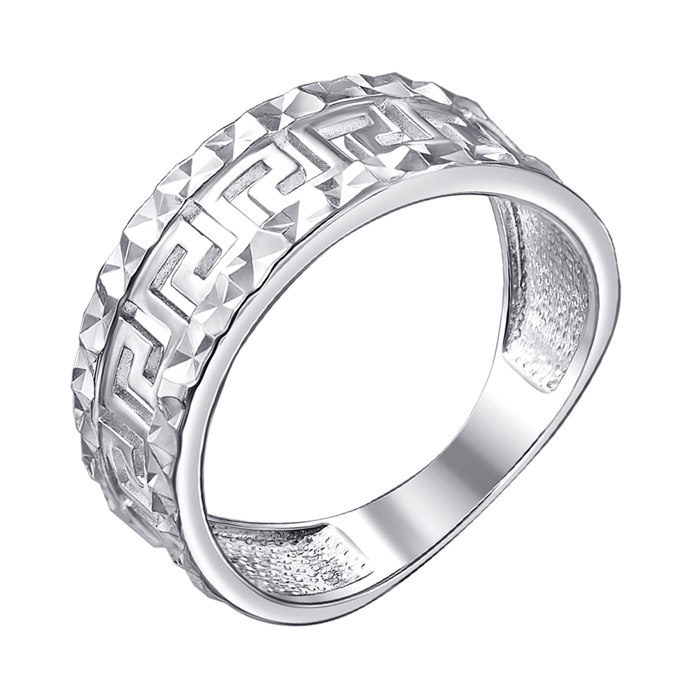 

Серебряное кольцо с алмазной гранью 000140653 16.5 размера