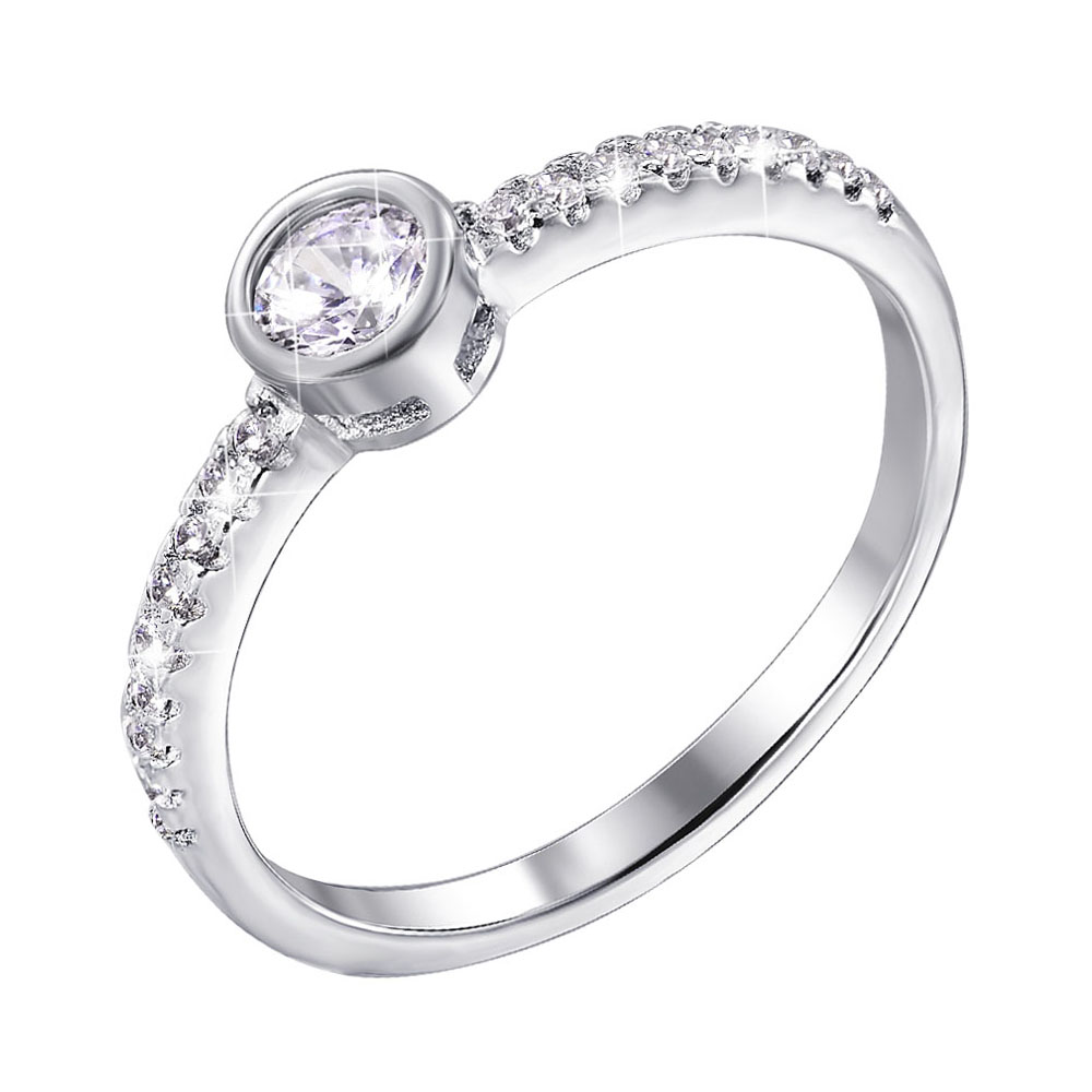 

Серебряное кольцо с фианитами 000125219 17 размера