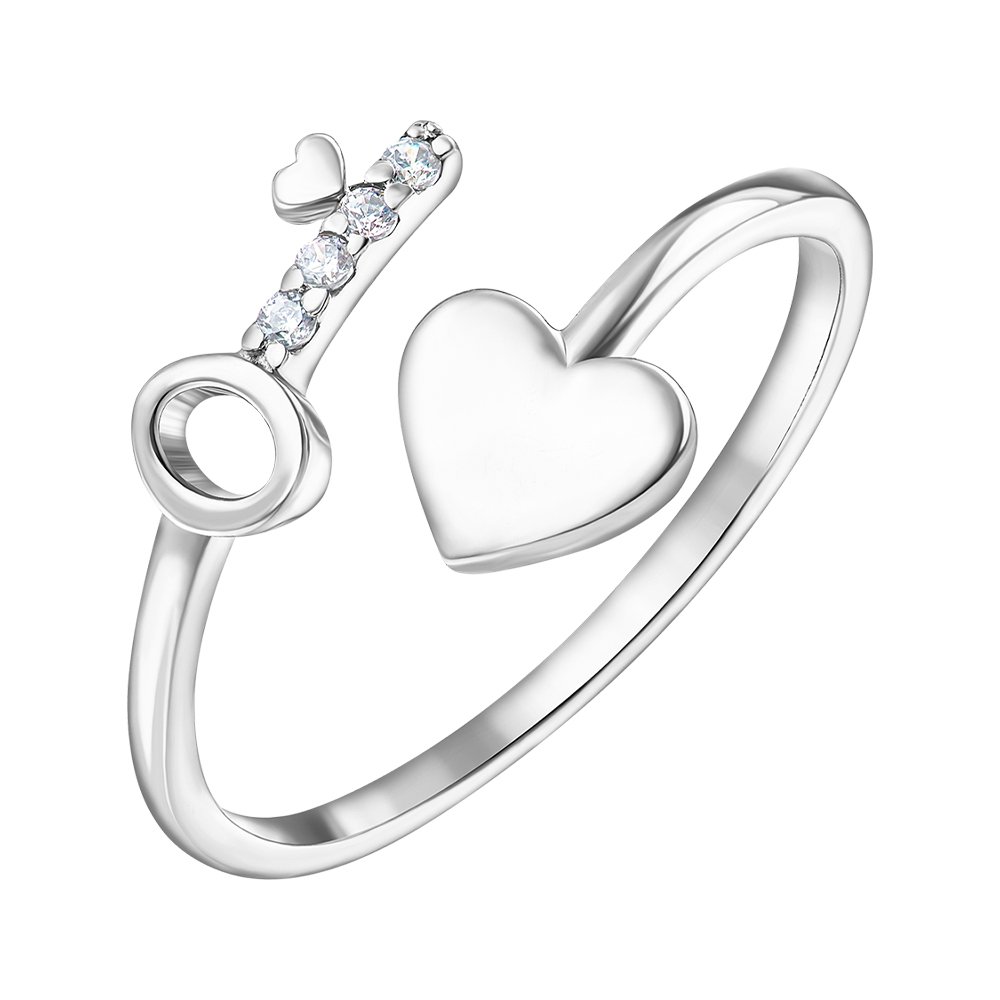

Серебряное кольцо с фианитами 000122554 17.5 размера
