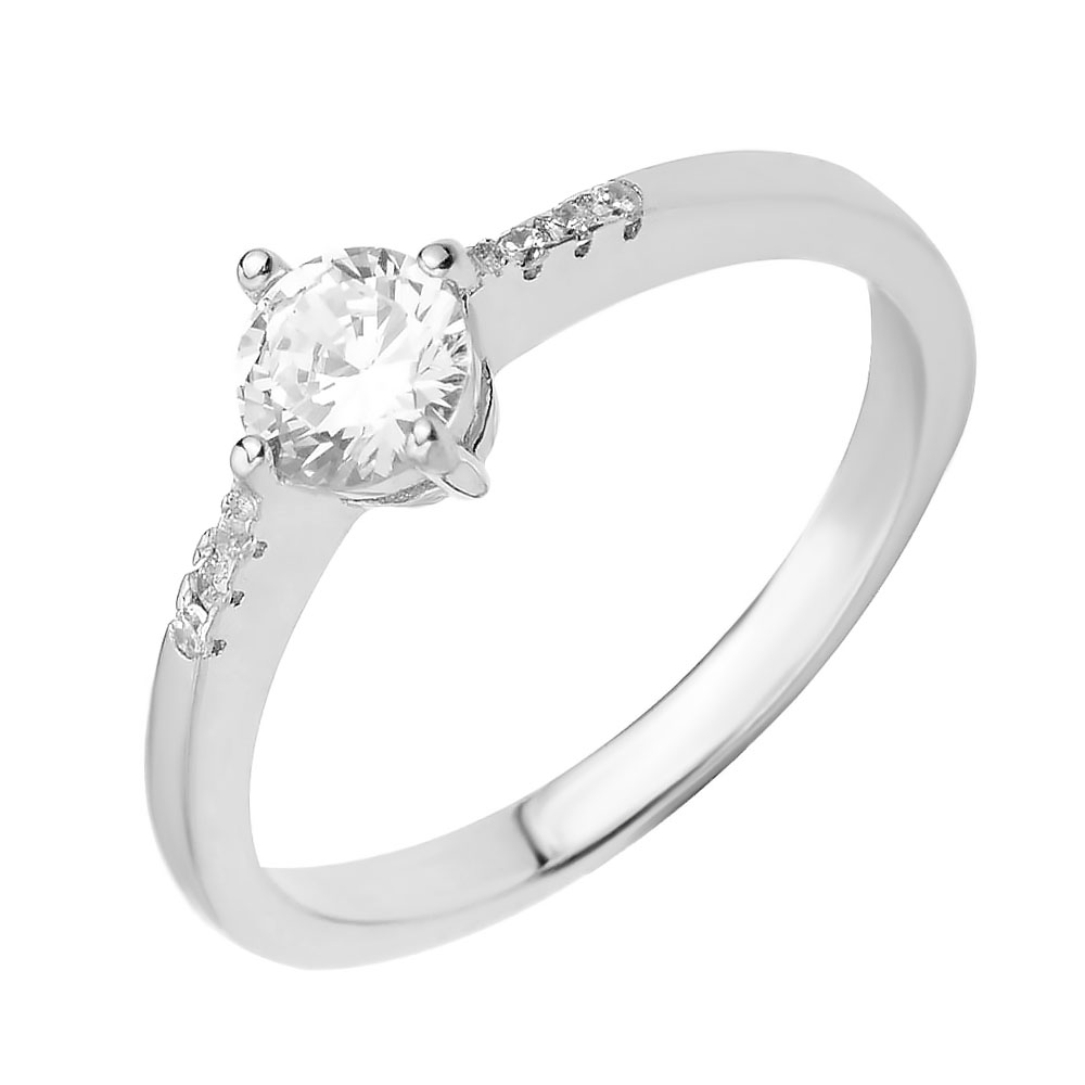

Серебряное кольцо с фианитами 000129317 18 размера