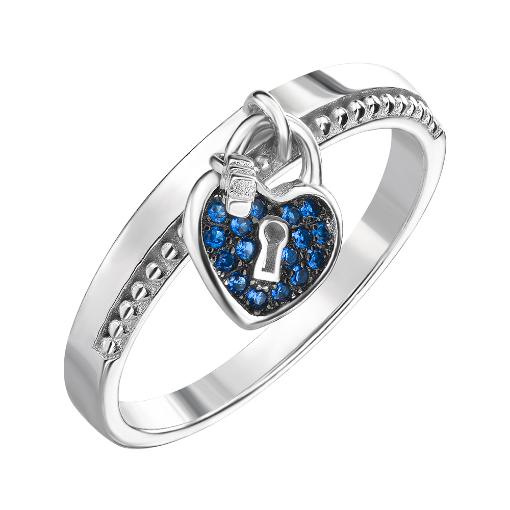 

Серебряное кольцо с фианитами 000145126 18 размера