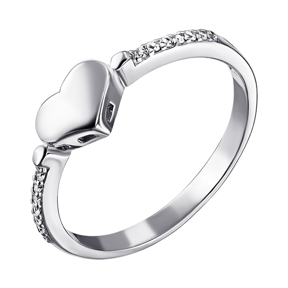 

Серебряное кольцо с фианитами 000116333 17 размера