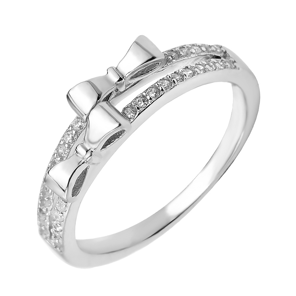 

Серебряное кольцо с фианитами 000129321 17 размера