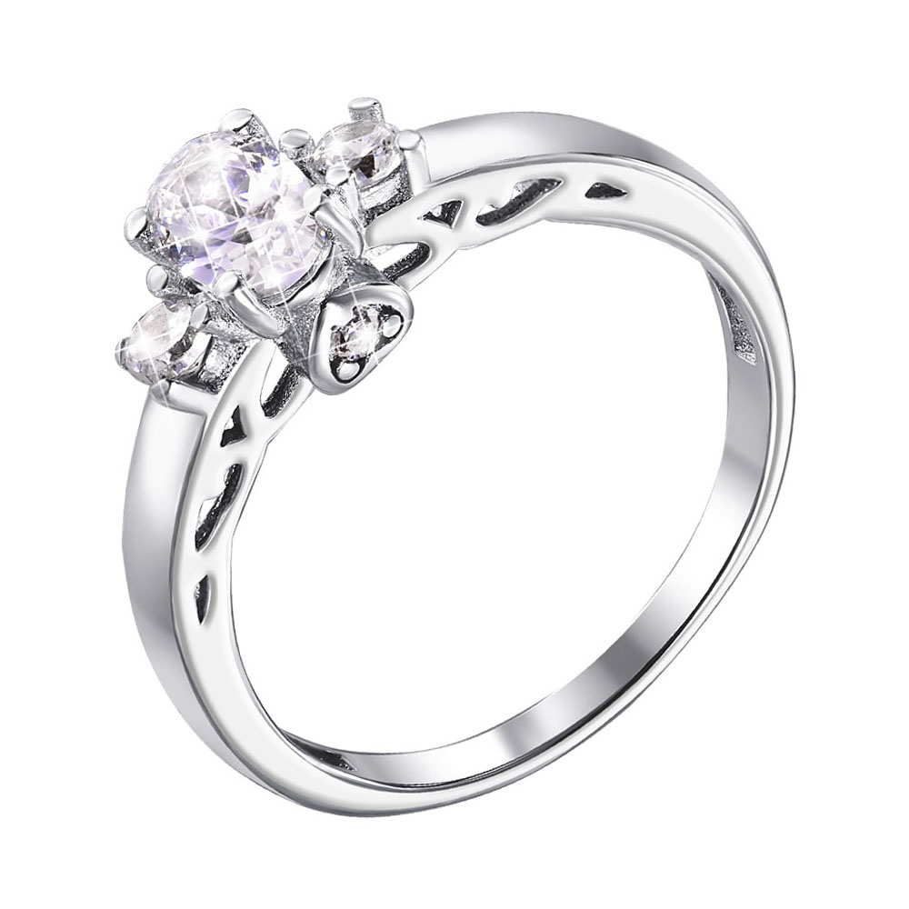 

Серебряное кольцо с кристаллами циркония 000126099 17 размера