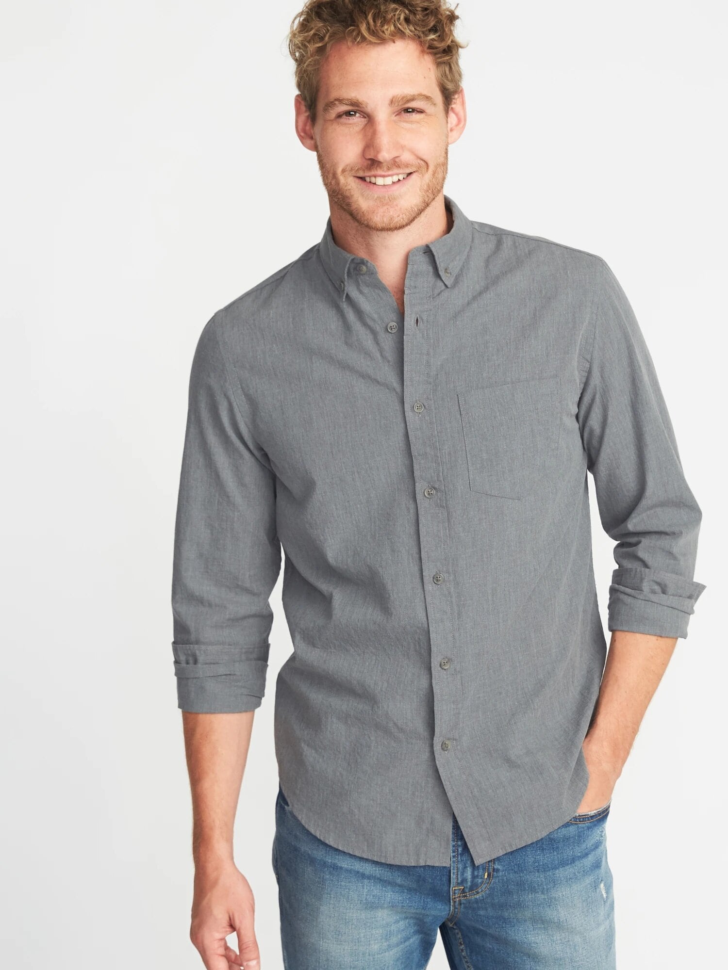 

Рубашка Old Navy 498604469 XXXL Серая