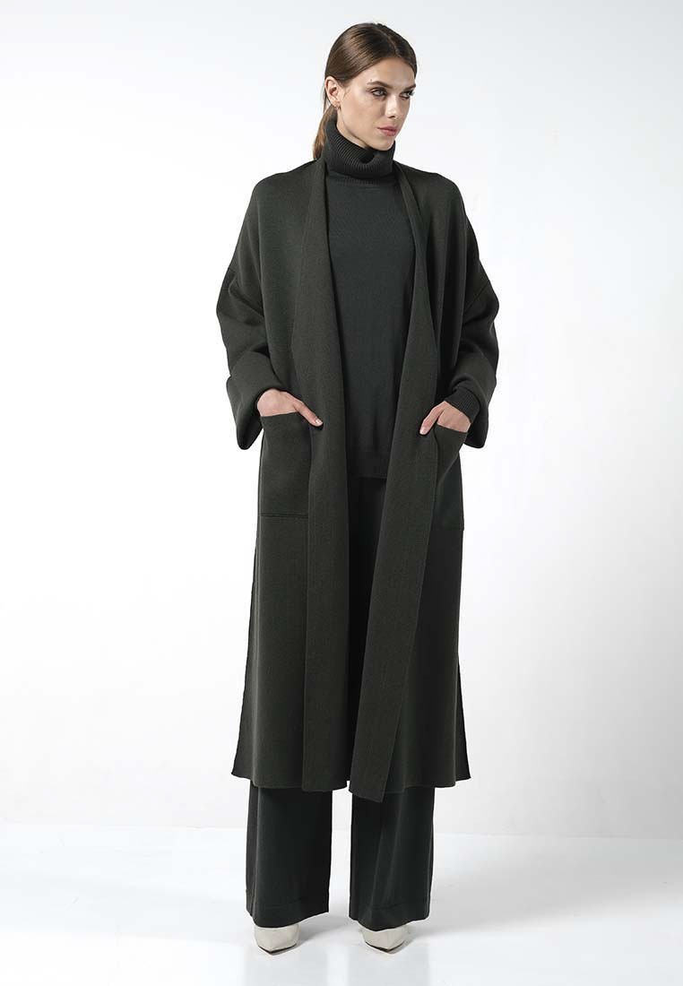 

Пальто Viamaro из шерсти мериноса Хаки, Пальто Viamaro из шерсти мериноса Хаки S/M
