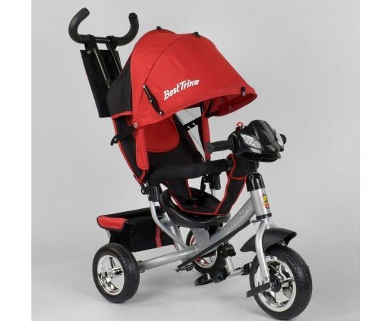 

Велосипед 3х колёсный Best Trike черно красный с фарой звуки 6588 75 415