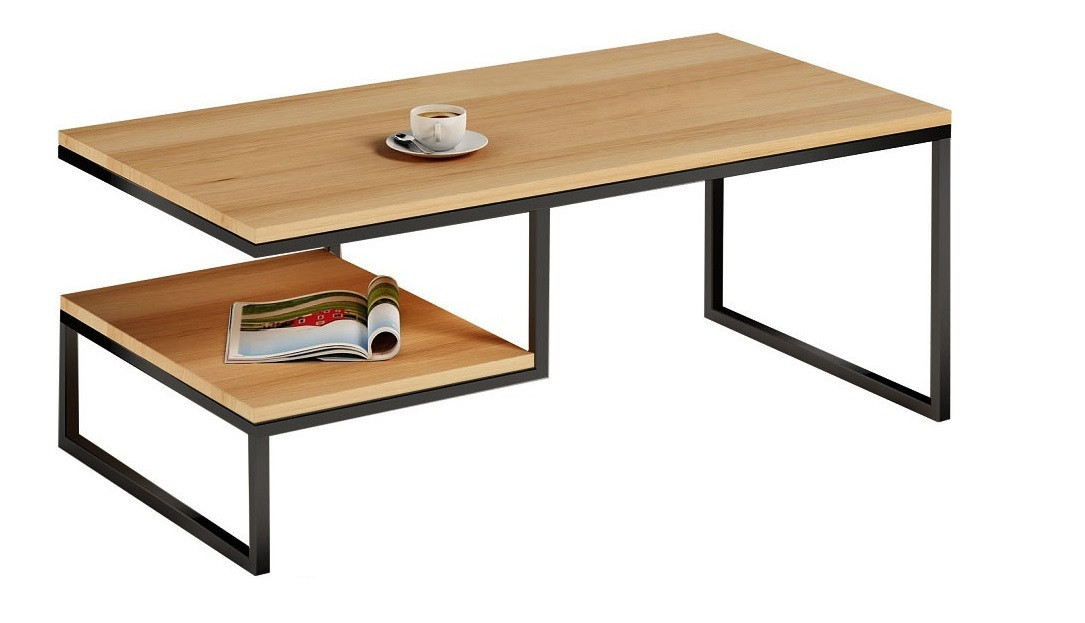 

Журнальный столик Luckystar SP - LOFT прямоугольный с белыми ножками Long (NS-963247038)