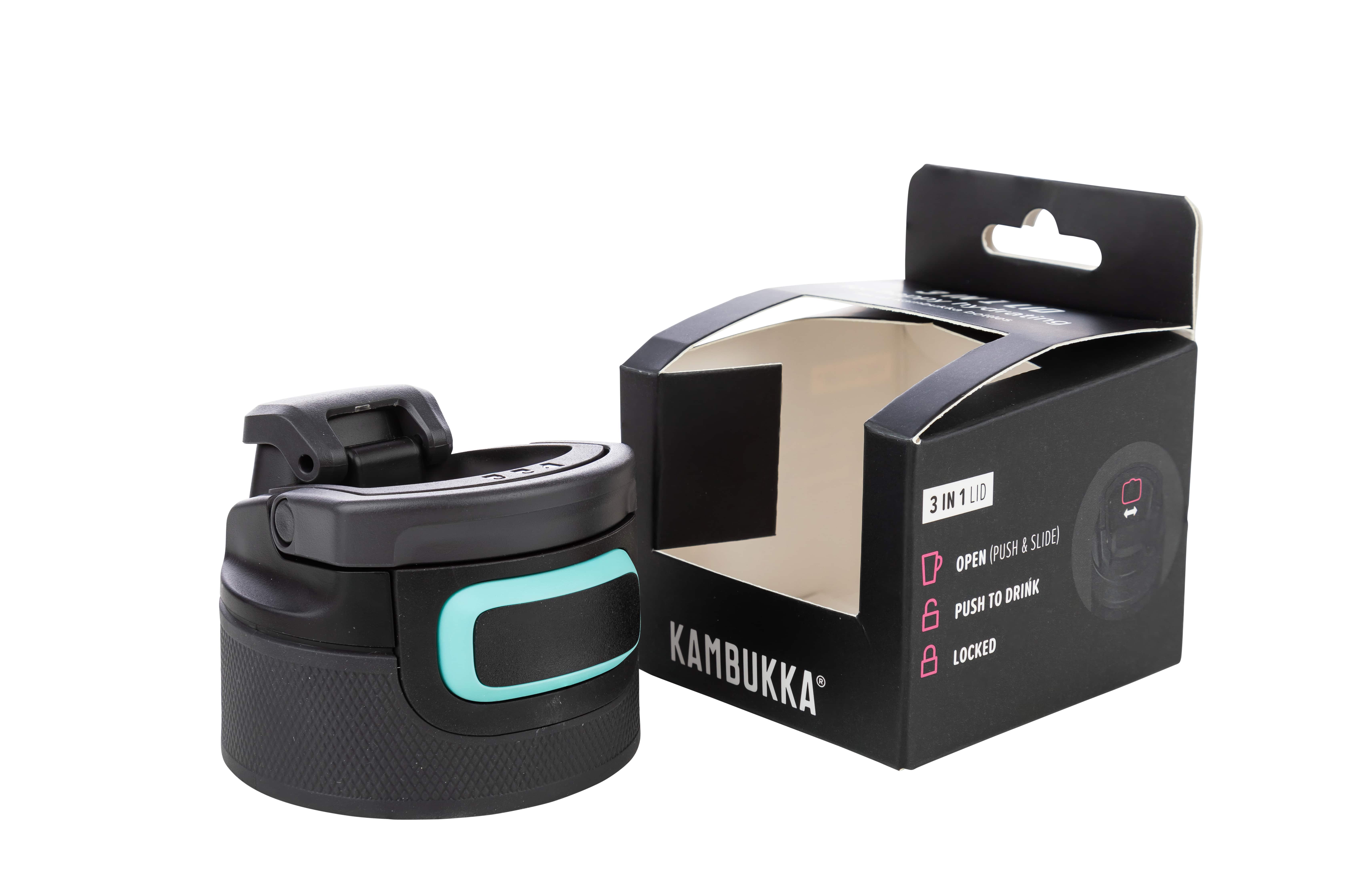 

Крышка Kambukka Камбукка Elton 3 в 1 с технологией Snapclean® черная