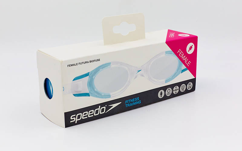 

Очки для плавания SPEEDO FUTURA BIOFUSE FEMALE 8080357239 (полипропилен, пропионат целлюлозы, термопластичная резина, силикон) красный