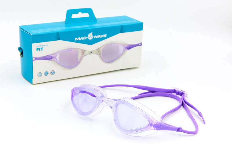 

Очки для плавания MadWave FIT Transparent-violet M042611