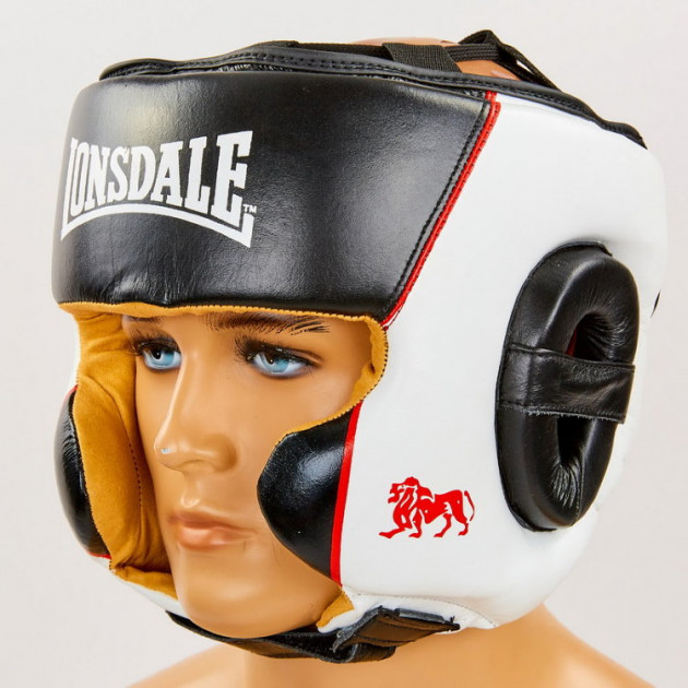 

Шлем боксерский в мексиканском стиле кожаный Lonsdale X-Speed VL-8341 Размер XL