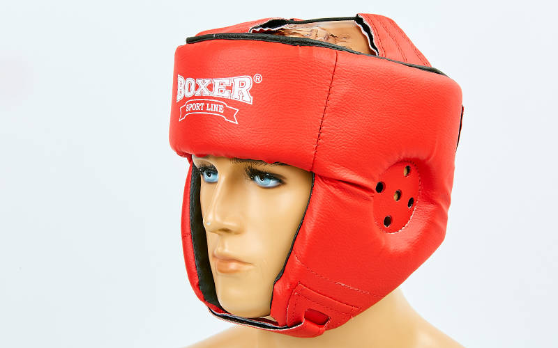

Шлем боксерский открытый Кожвинил BOXER 2028-4 Размер L, Красный