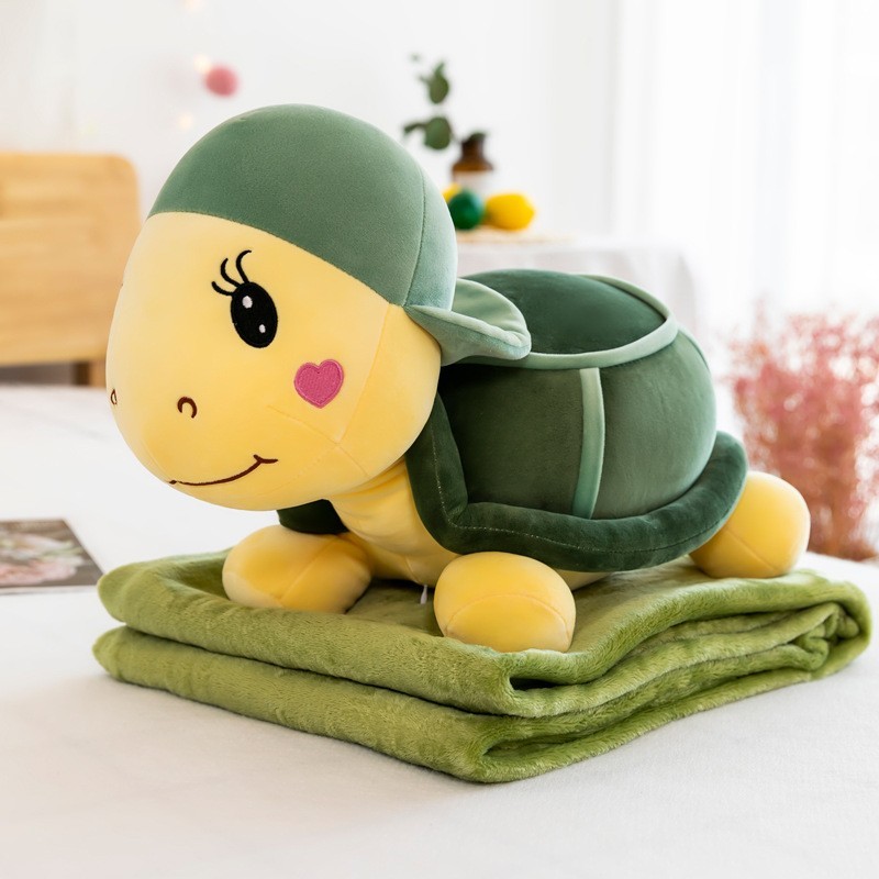 

Плед-Подушка Sofi Soft Черепаха шапка зеленый 60 см