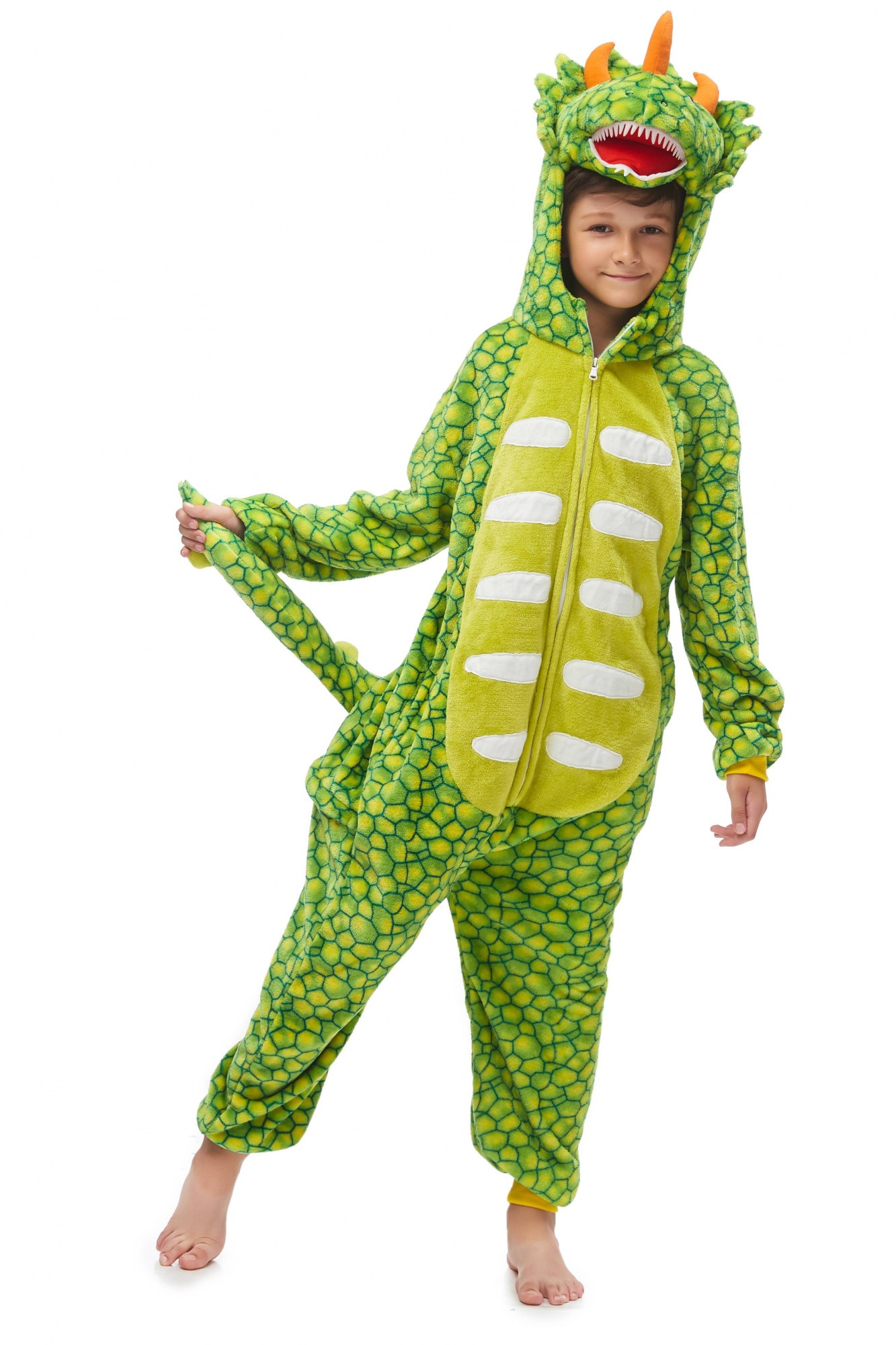 

Кигуруми Sofi Soft Светло-зелёный Трицератопс 140