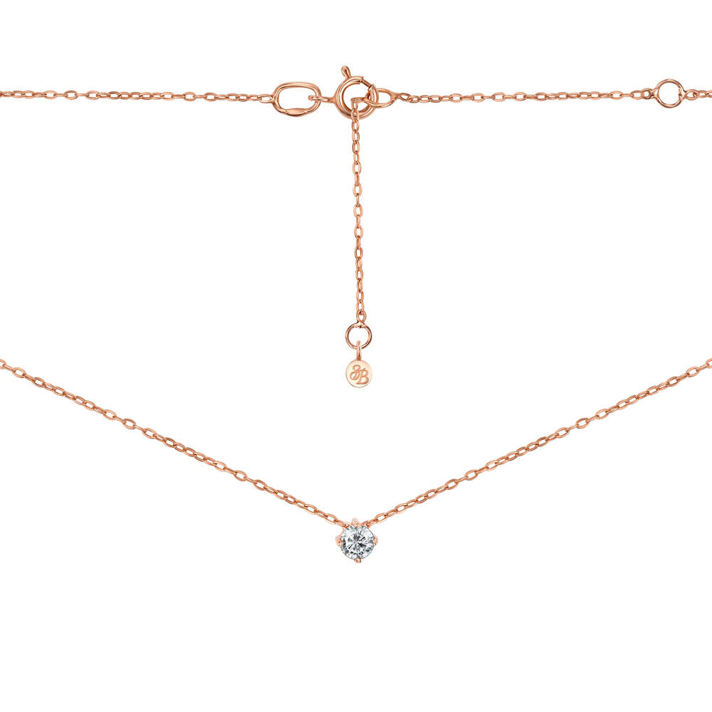 

Колье из красного золота с кристаллом Swarovski 000137870 37 размера