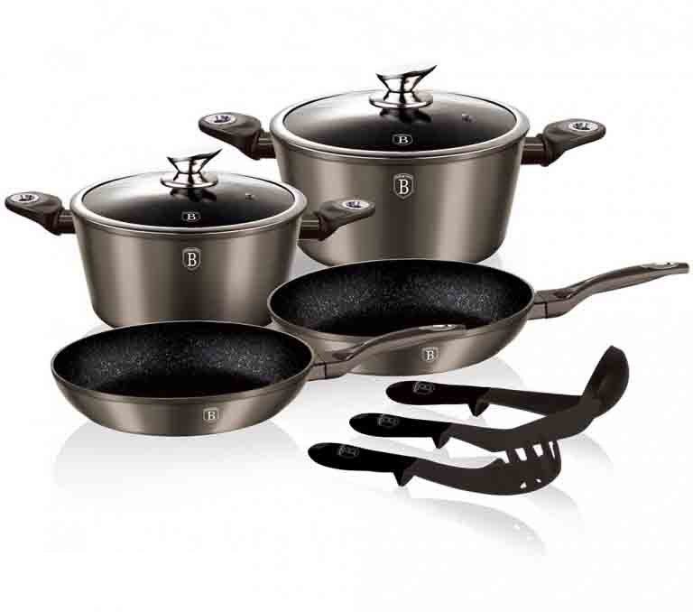 

Набор посуды Berlinger Haus Carbon Metallic Line 9 пр BH 1227N