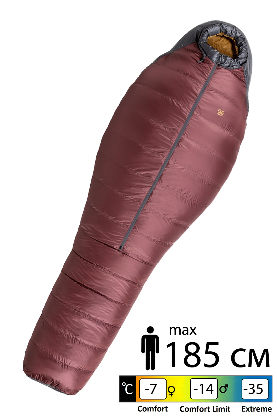 

Спальник пуховый Turbat Kuk 700 red 185 - 012.005.0088 - 185