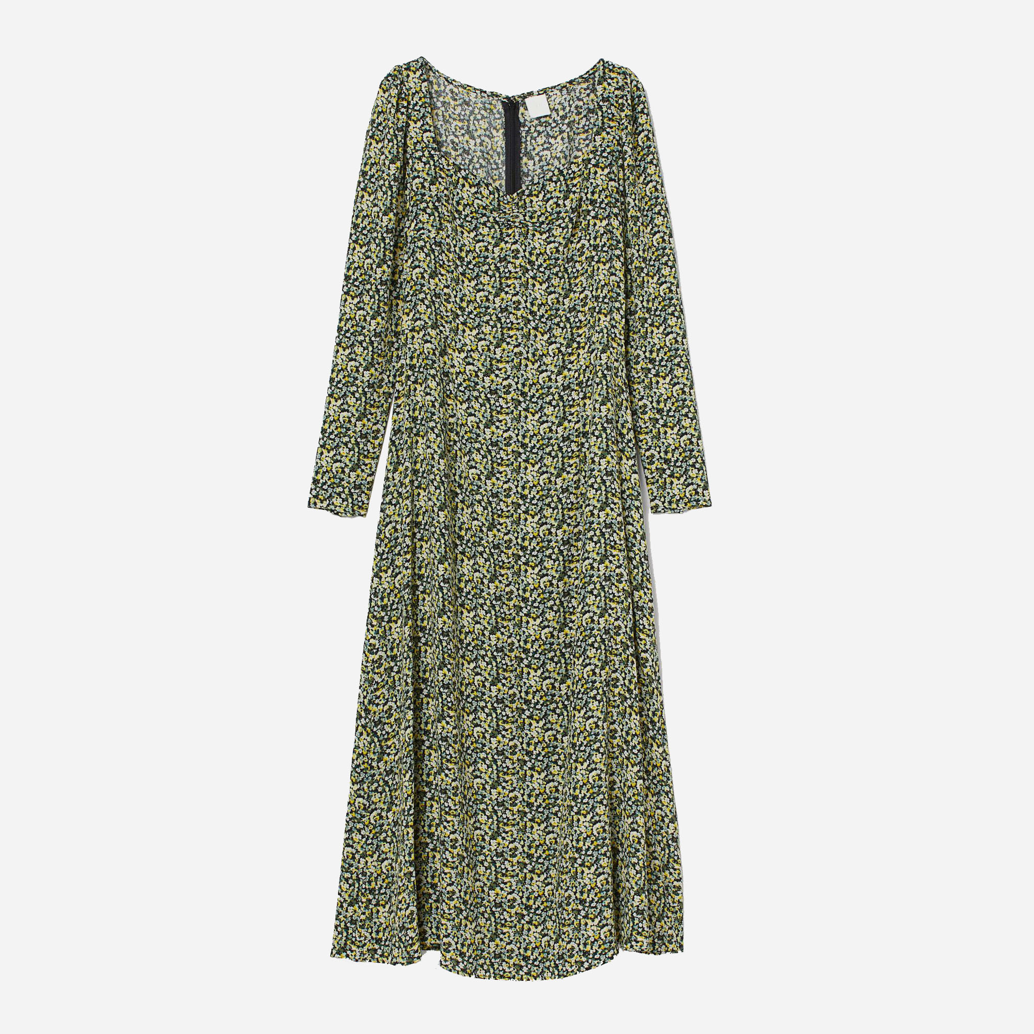 

Платье H&M 1107-9262852 48 Черное с желтым