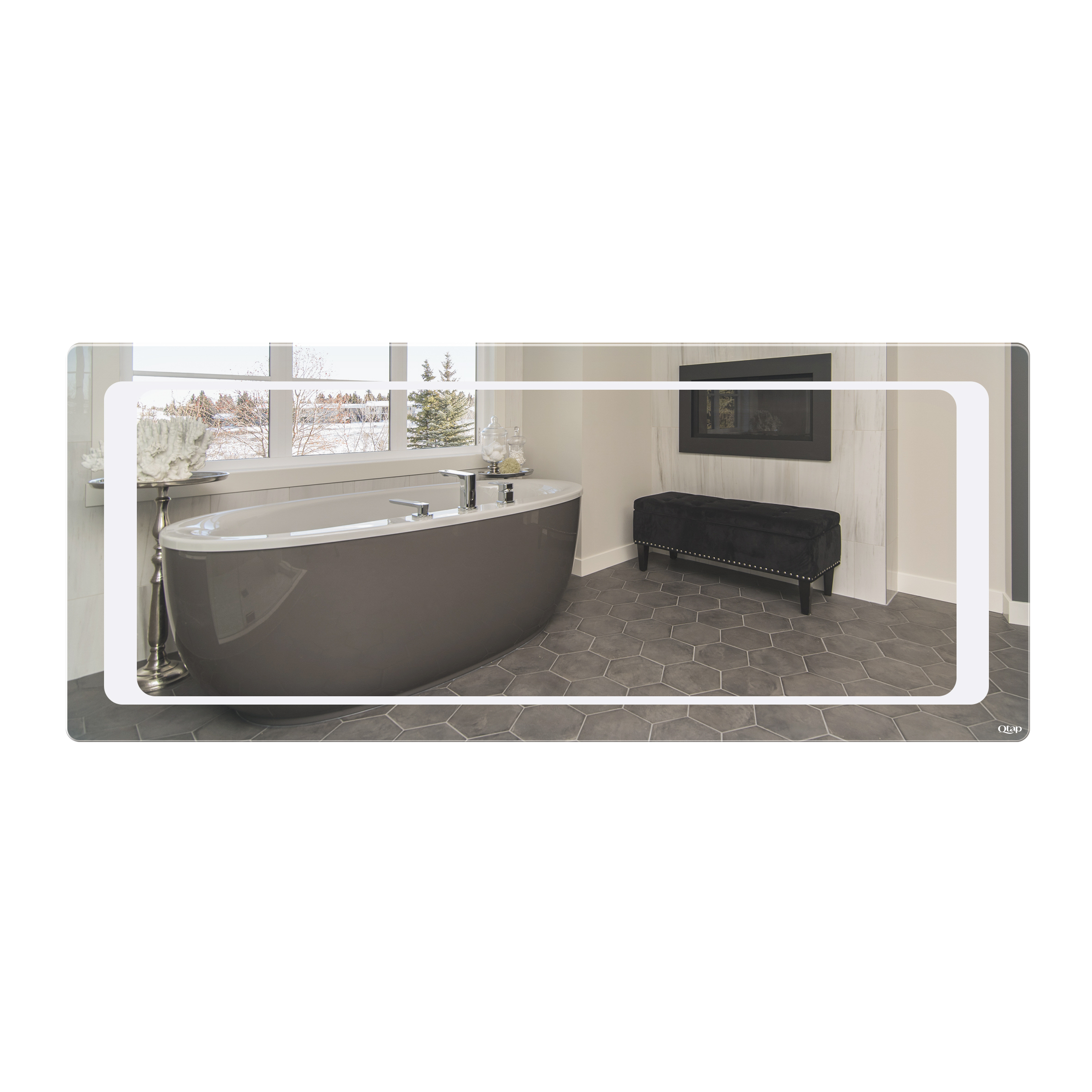 

Зеркало Qtap Leo 1200х500 с LED-подсветкой QT117814276080W (SX702181)