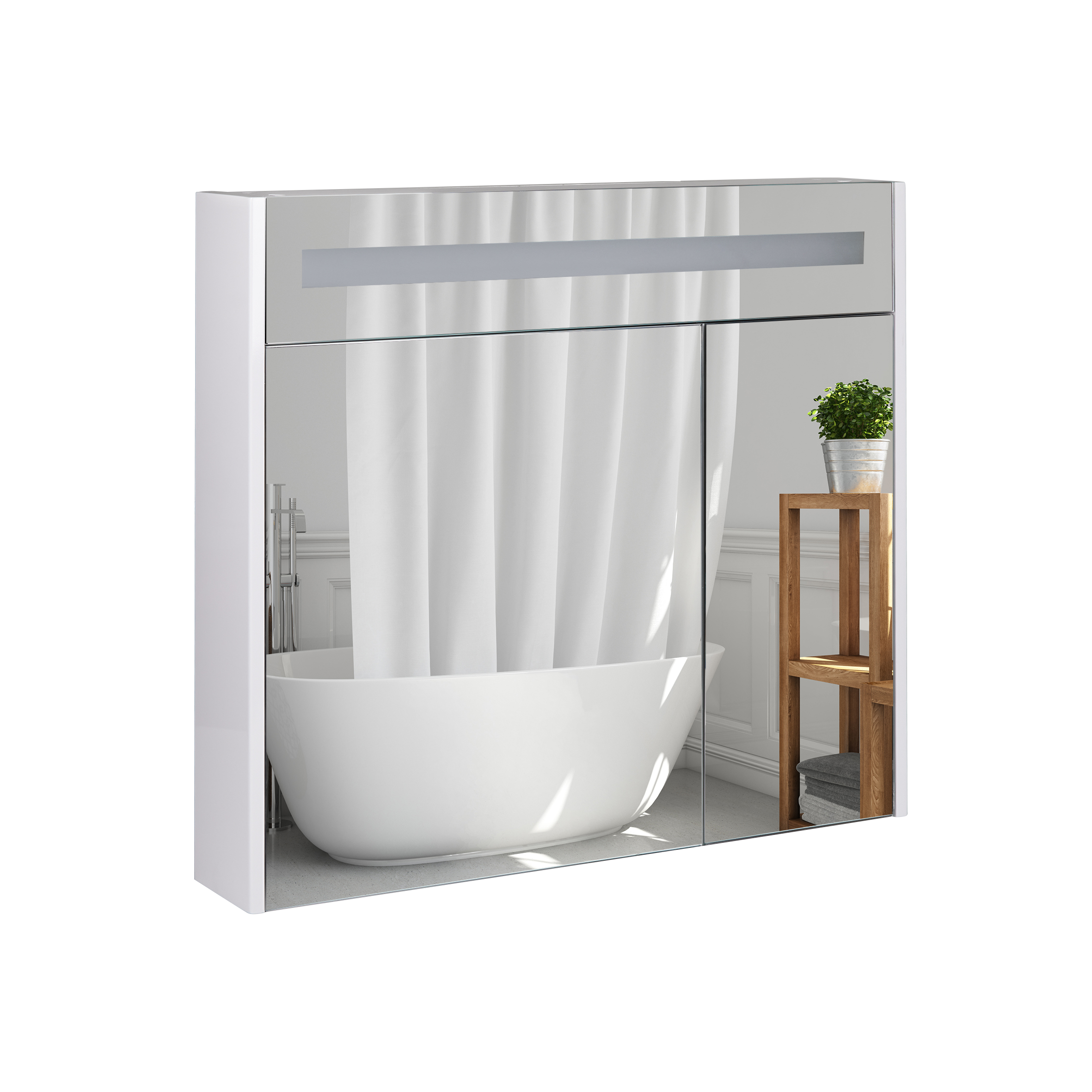 

Зеркальный шкаф подвесной Qtap Robin 800х730х145 White с LED-подсветкой QT1377ZP8001W (SX702151)