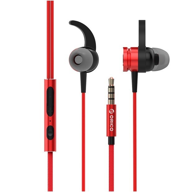 

​Наушники гарнитура ORICO SOUNDPLUS-RS1-RD Motion Earphone red