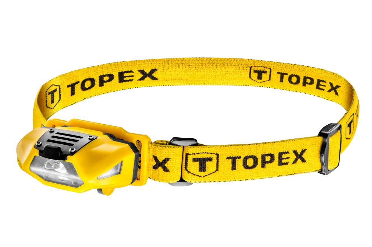 

Фонарь налобный Topex - 3 LED x 1 Вт x 1AA (94W390)