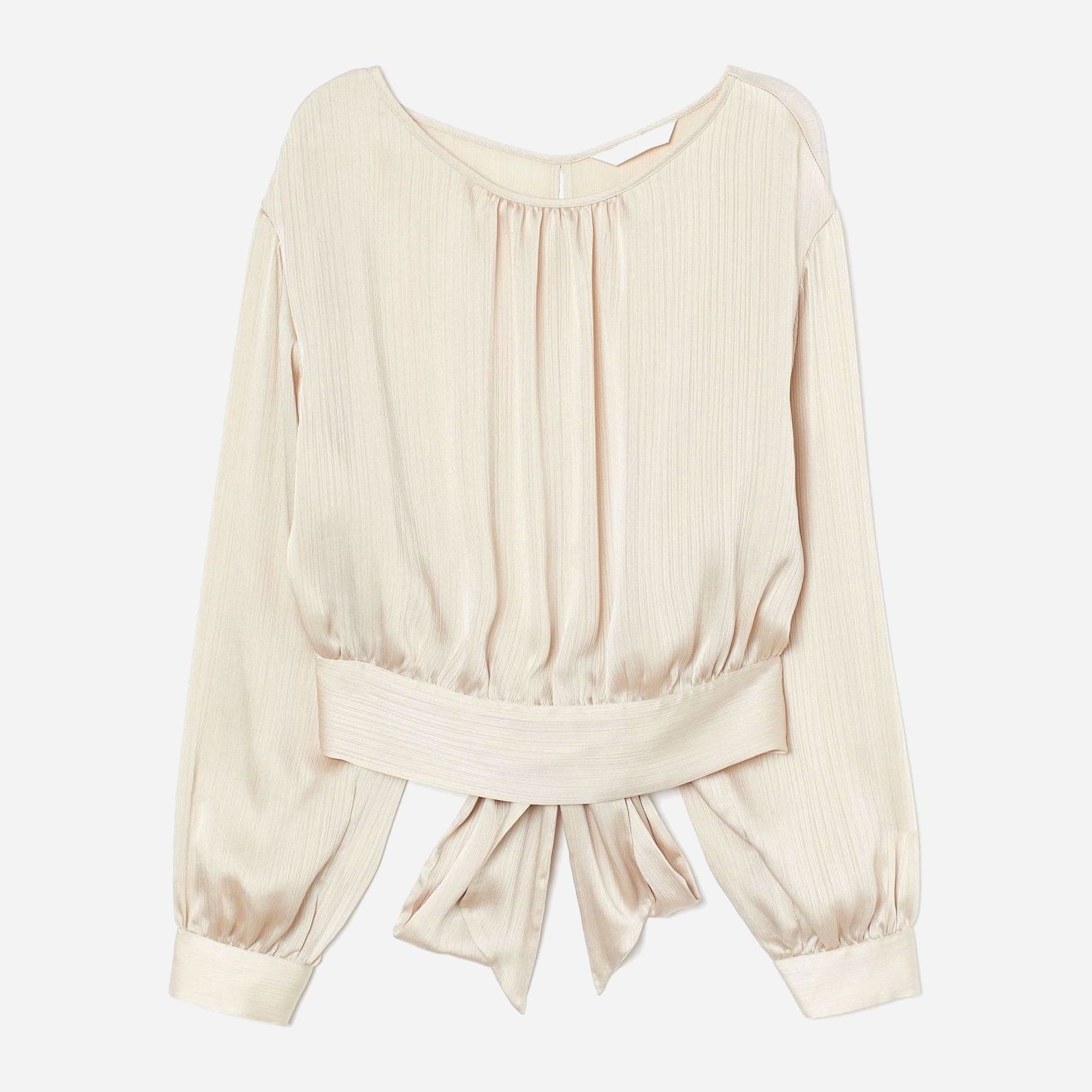 

Блузка H&M 2907-8427241 S Светло-бежевая