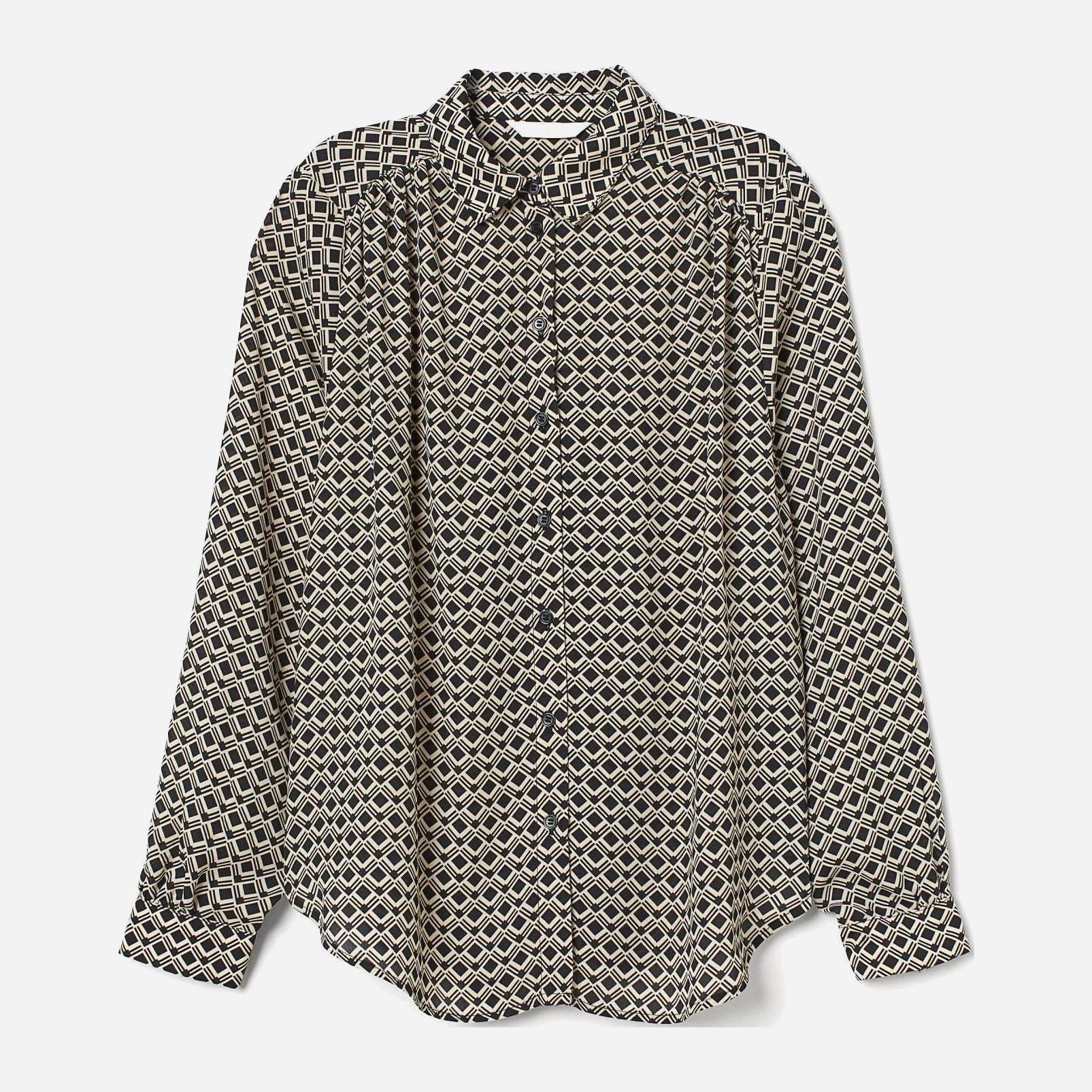 

Рубашка H&M 2207-6970549 34 Белая с черным