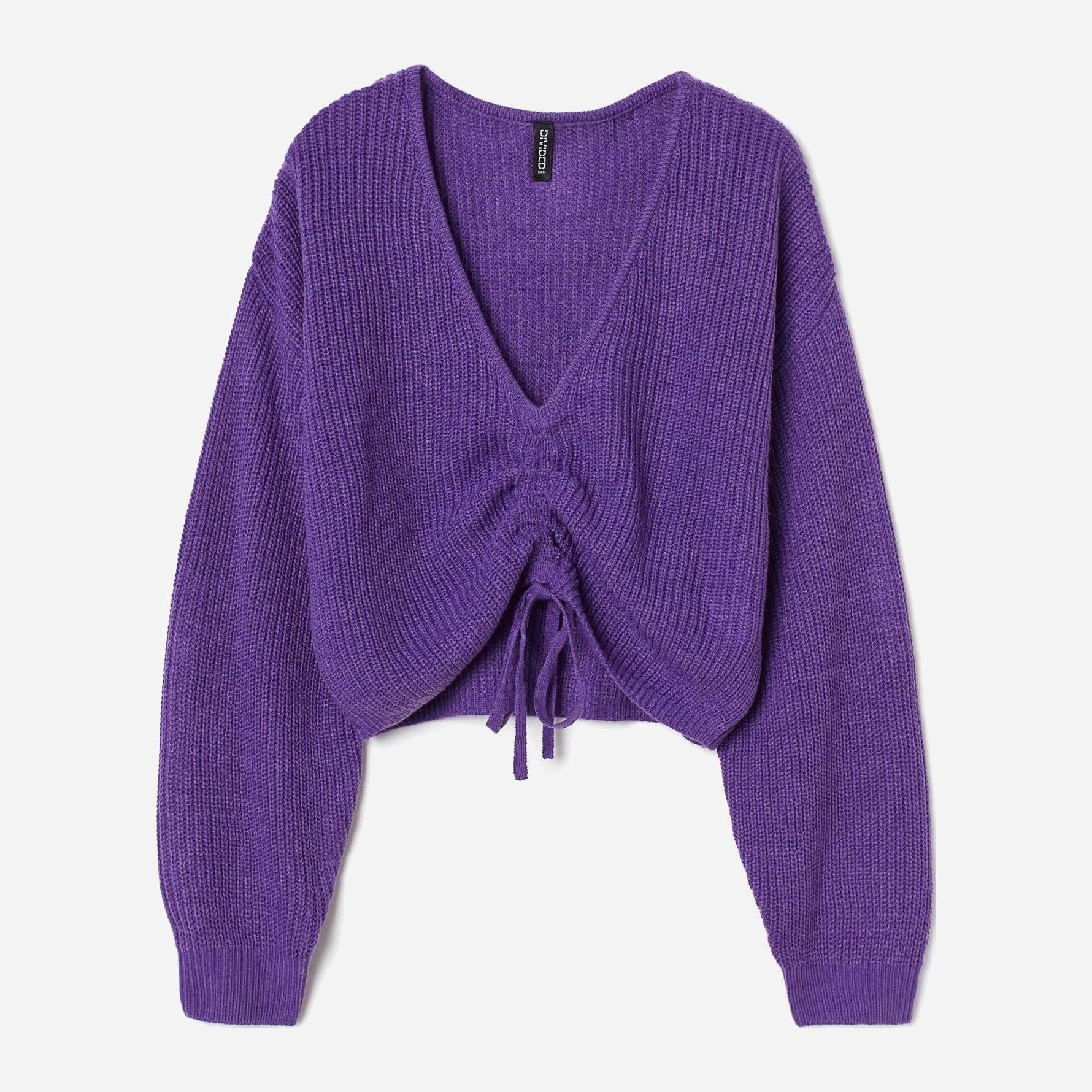 

Пуловер H&M 2207-9280202 XS Фиолетовый