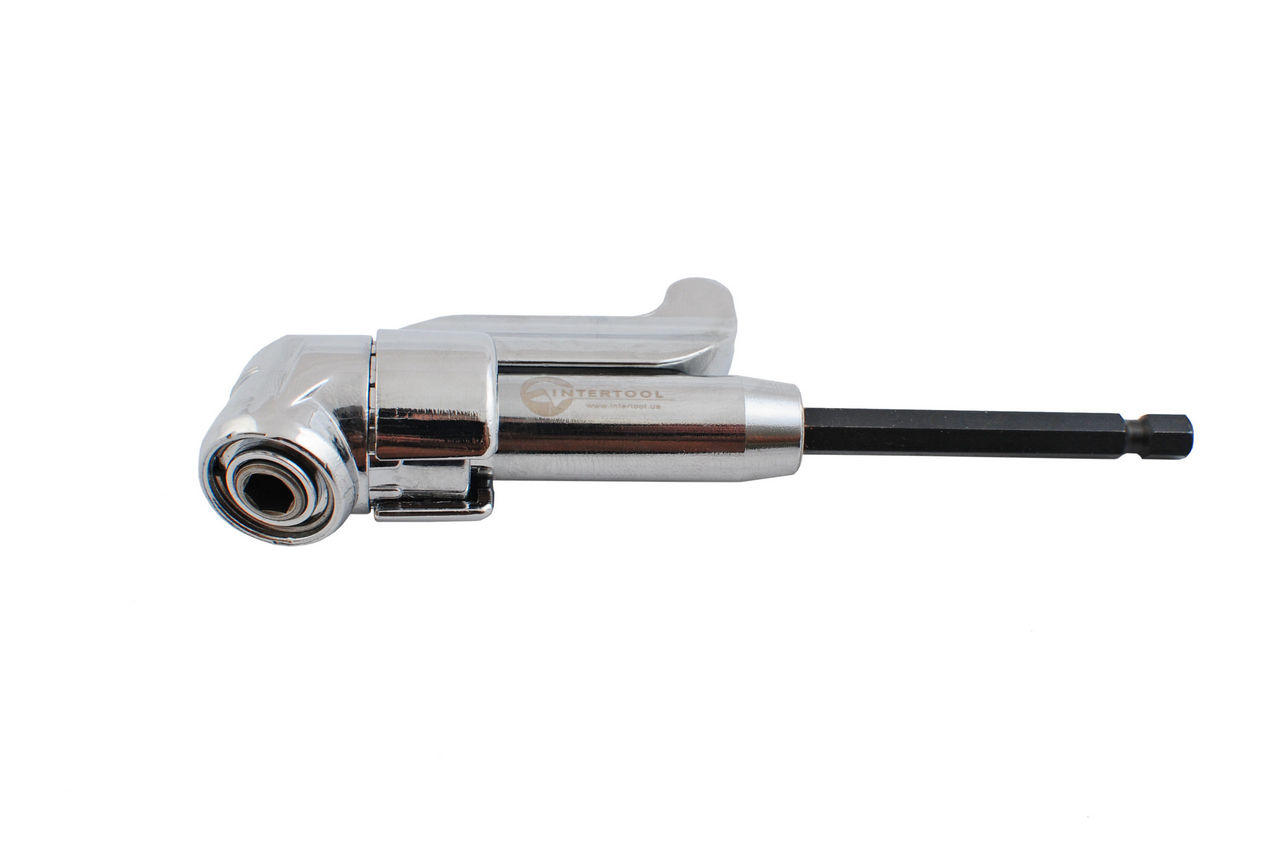 

Угловой адаптер Intertool - для отверточных насадок 1/4" (VT-0106)