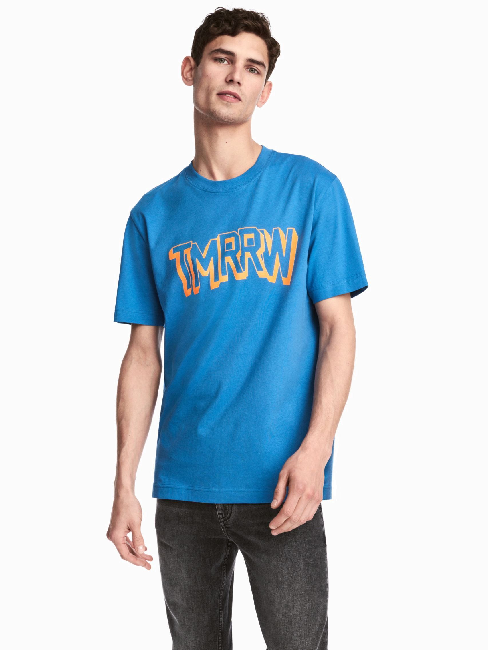 

Футболка H&M 2207-5099377 XL Синяя