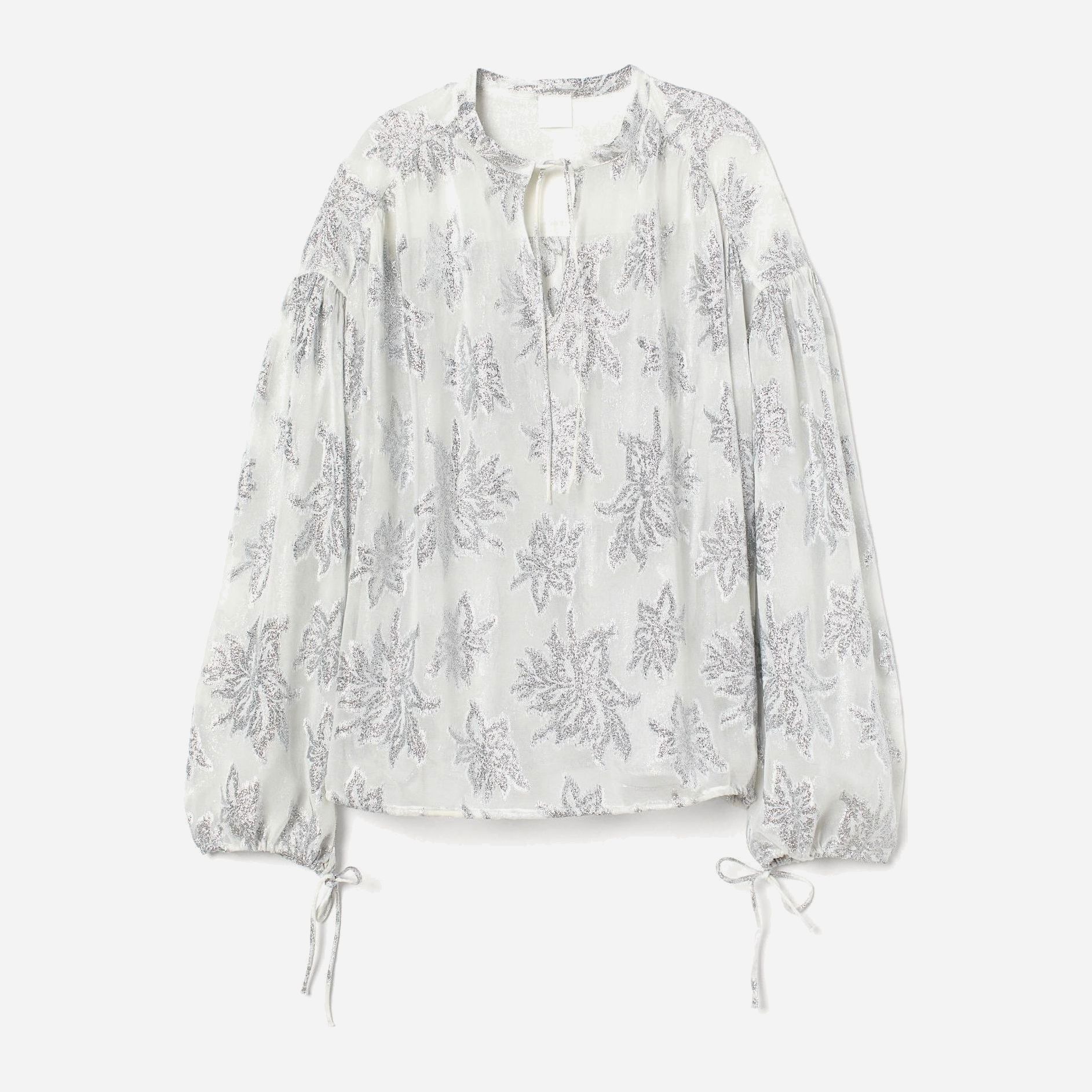 

Блузка H&M 2607-8718691 M Серебристая