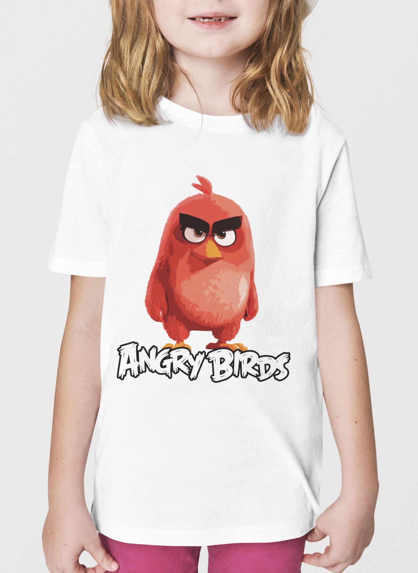 

Футболка детская Angry Bird Red (Энгри Берд) Красный M, 134-140 cm Белая