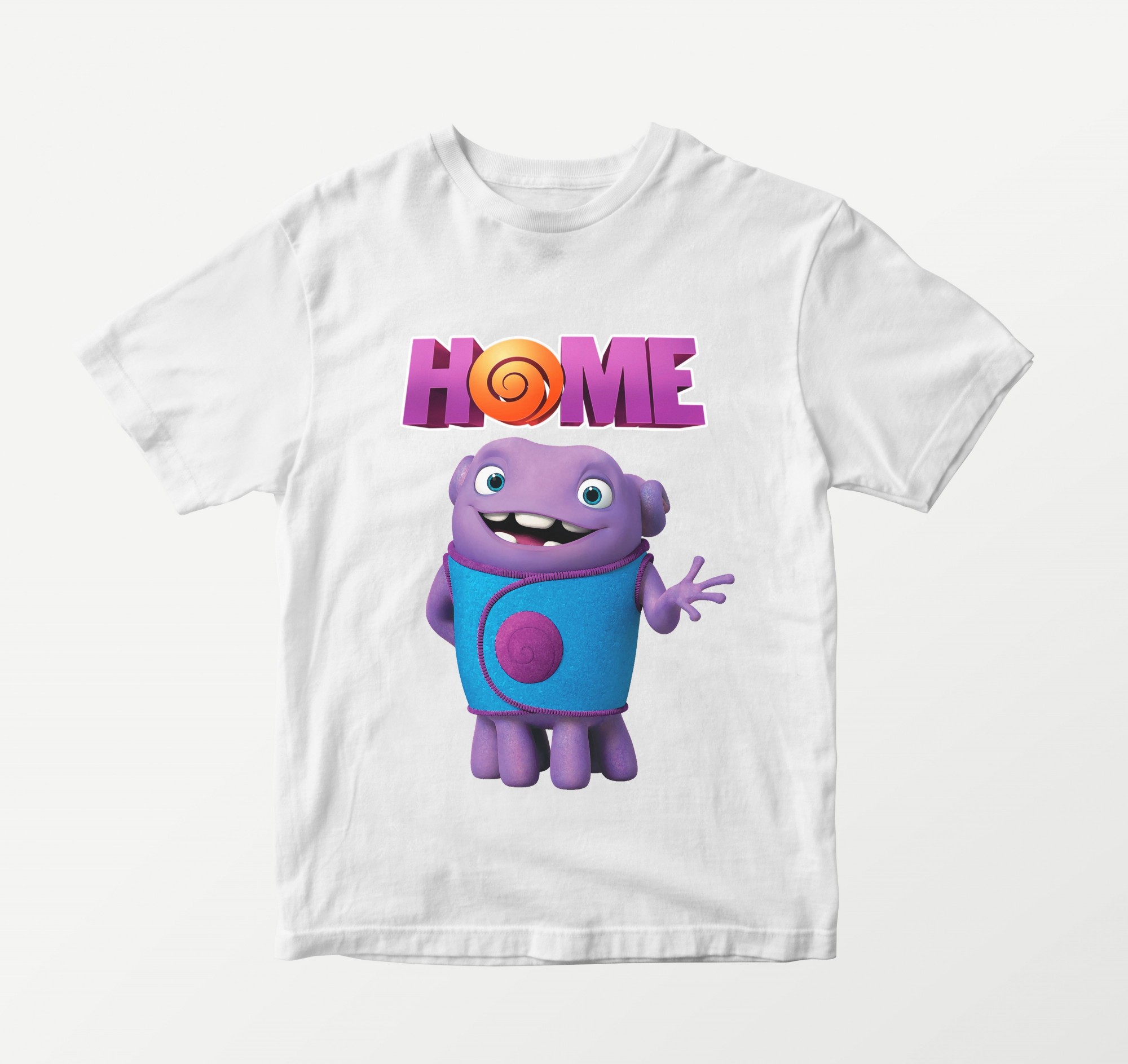 

Футболка детская с персонажем мультфильма "Дом" (Home) L, 146-152 cm Белая