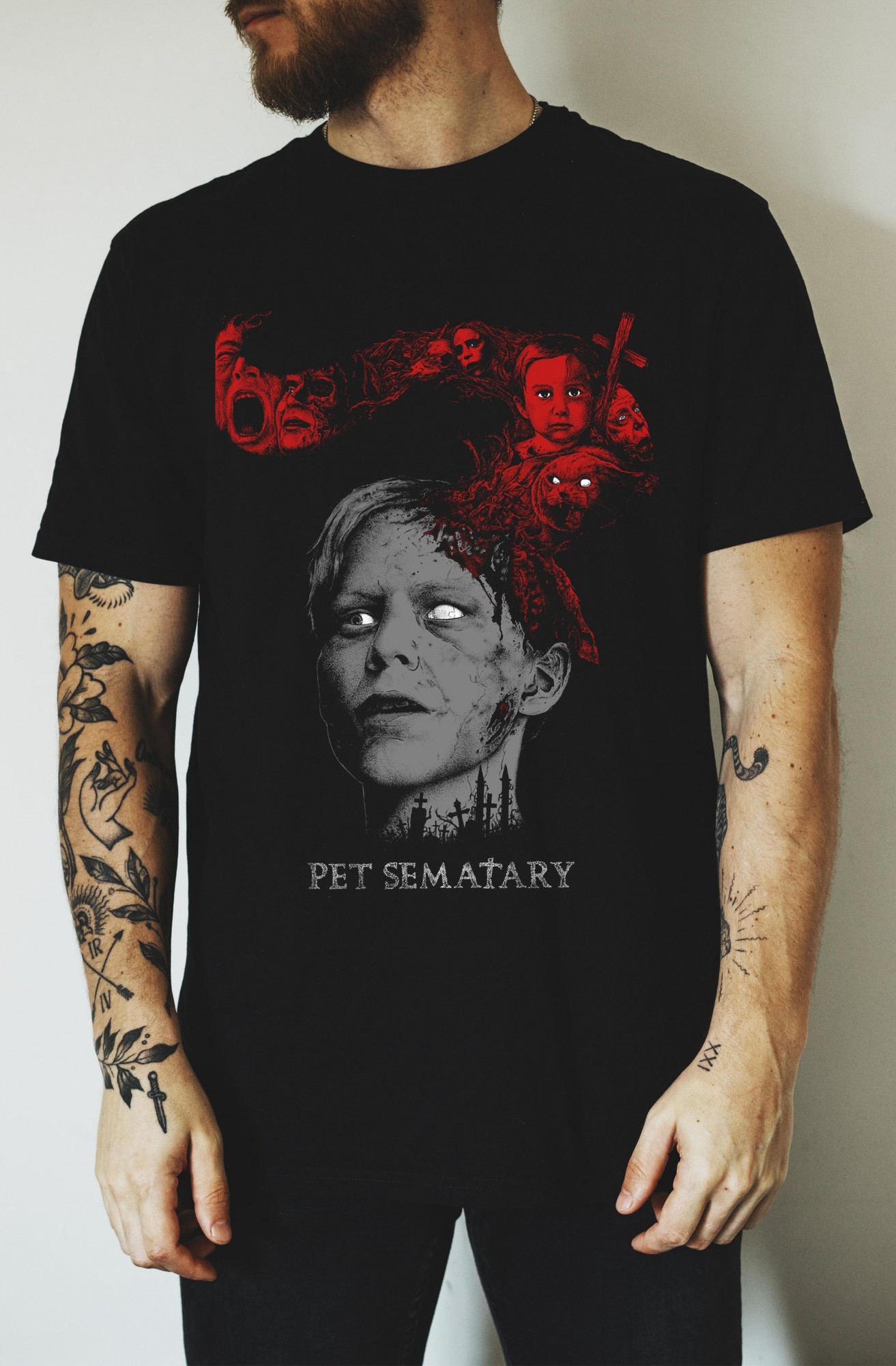

Футболка Stedman Vintage Series Pet Sematary Кладбище Домашних Животных Four  Черная, Футболка Stedman Vintage Series Pet Sematary Кладбище Домашних Животных Four L Черная