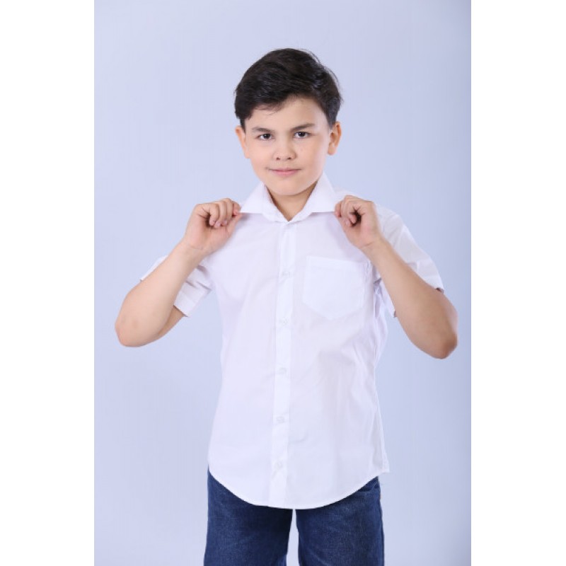 

Рубашка для мальчика DaNa-kids 146 см Белая (РКР)