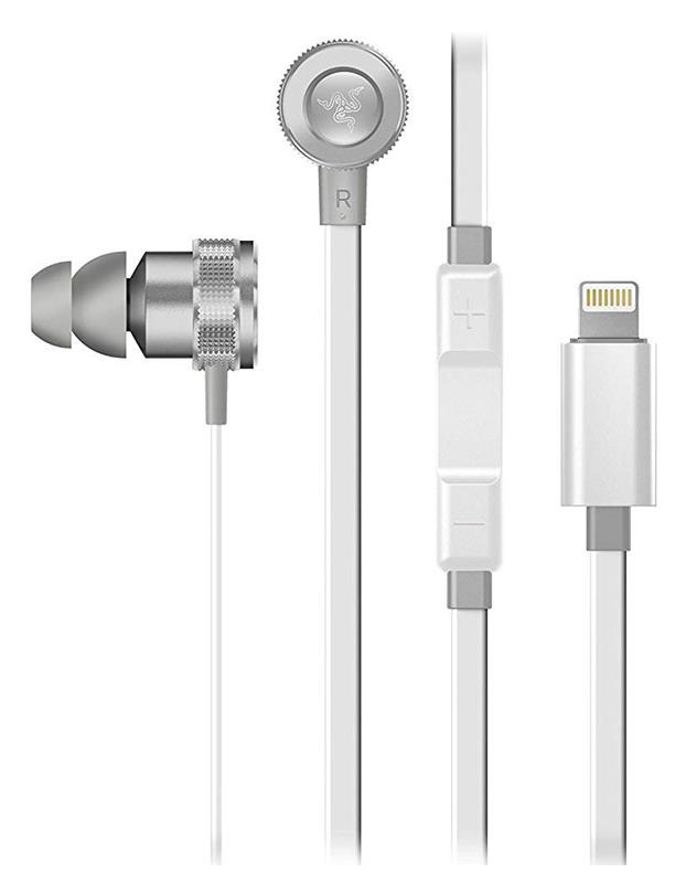 

Гарнитура Razer Hammerhead for IOS Mercury White (RZ04-02090200-R3M1)