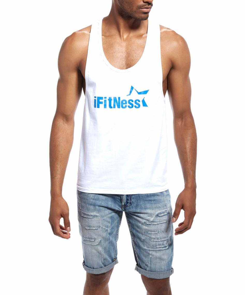 

Белая майка мужская iFitNess Eussieinq 2620  цвет белый, Белая майка мужская iFitNess Eussieinq 2620 L цвет белый