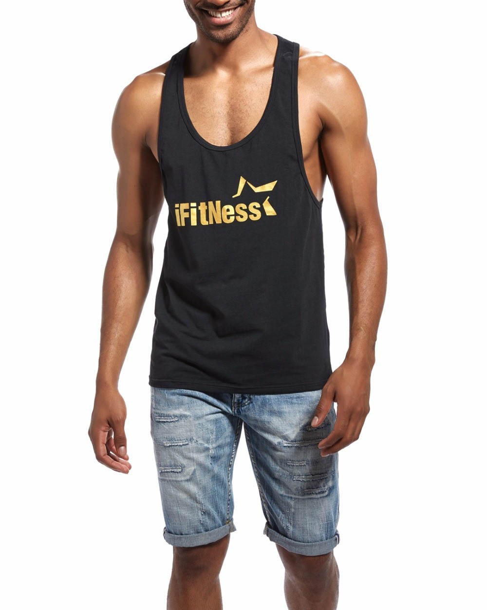 

Мужская черная майка iFitNess Eussieinq 2619  цвет черный, Мужская черная майка iFitNess Eussieinq 2619 XL цвет черный