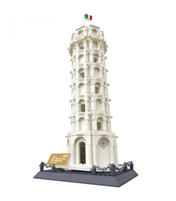 

Конструктор 3D Wange 5214 Архитектура Пизанская Башня Tower of Pisa Белый на 1392 детали