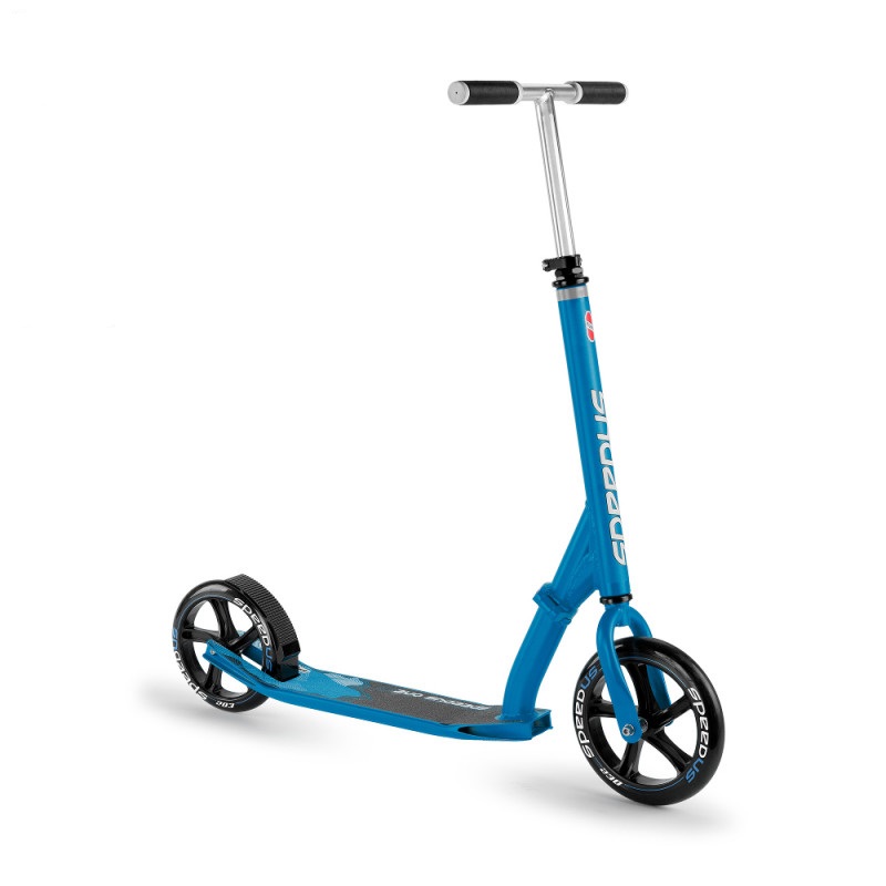 

Самокат Puky SpeedUs One Blue алюминиевый, складной с полиуретановыми колесами и ножным тормозом