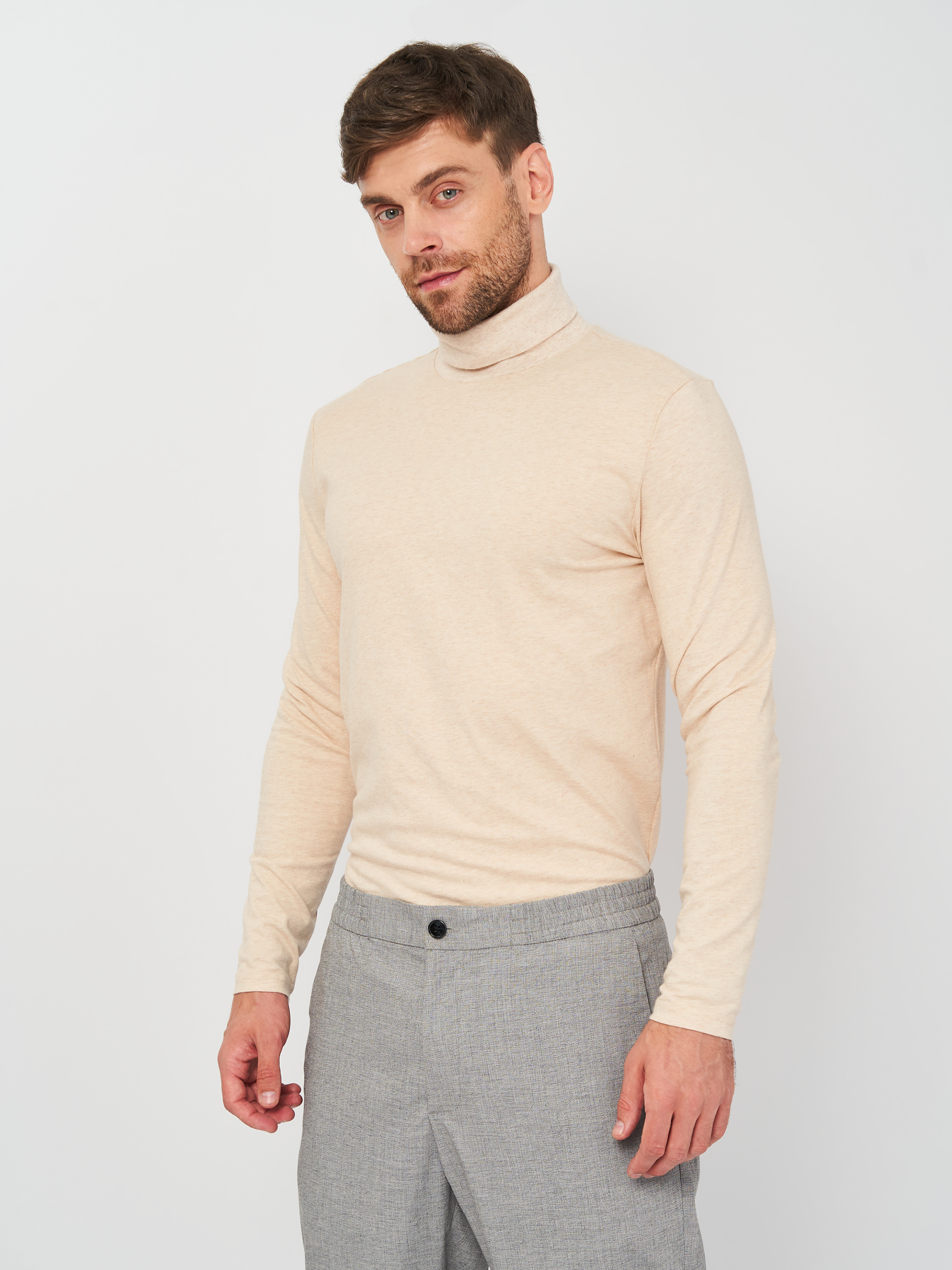 

Водолазка H&M 6804410sm XL Светло-бежевая