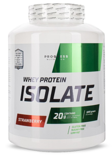 

Протеин Progress Nutrition Whey Protein Isolate 1800 g клубника