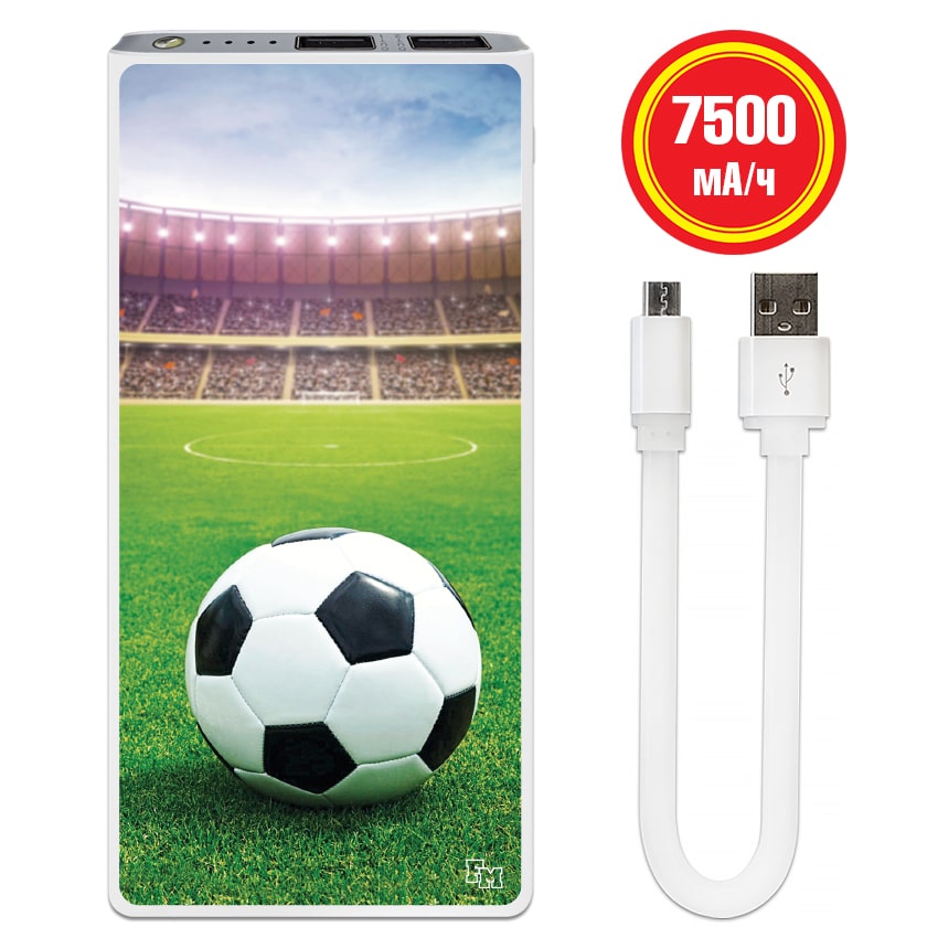 

FM Дополнительный аккумулятор Футбол 7500 mAh (E189-14)