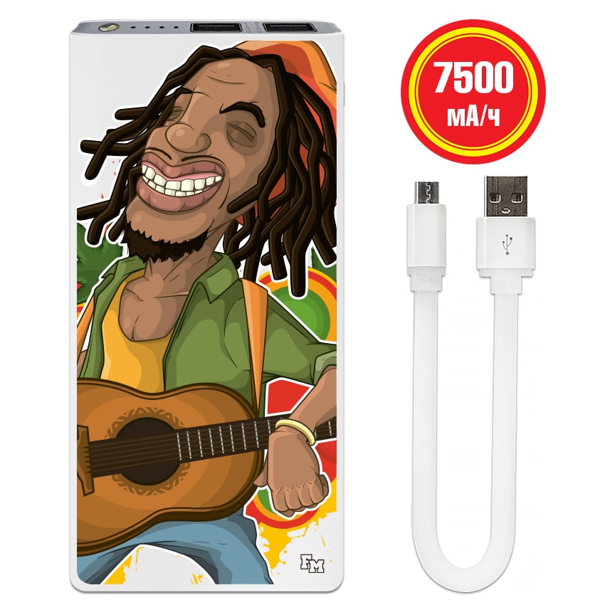 

FM Портативный аккумулятор Мистер Боб 7500 mAh (E189-06)